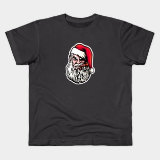 Vintage Santa Claus Retro Design Christmas Beer Funny Gift Idea Kids T-Shirt